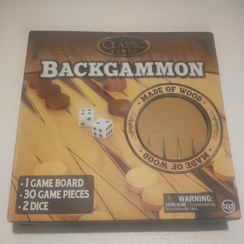 Wooden backgammon set board - wooden,