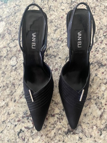 Vaneli daffie black satin - vaneli,