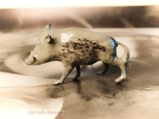 Wild Boar-vintage Britains lead toy zoo animal-1y