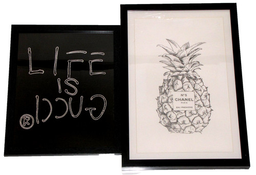Framed designer inspired wall - framed,