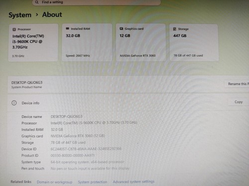 Intel core 9600k 3 70ghz - core, i5-9600k