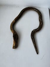Vintage Folk Art Detailed Quality Wooden Articulated Cobra Snake