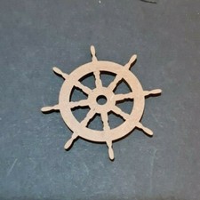 Ships wheel lasercut mdf craft - lasercut,