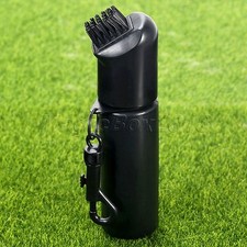 New Golf Club Ball Cleaning Brush Washer Cleaner Clip w/ Refillable Water Bottle