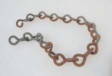 Large Vintage Iron Chain Lighting Hanger Light Picture Old Antique 13" - £6each