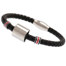 Rangers FC Colour Ring Leather Bracelet - UK Seller - Same Day Dispatch