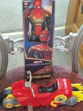 Spiderman Vintage  Bike From Titan Hero Series With Spiderman Action Figure