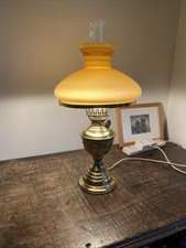 Vintage Brass Paraffin Lamp