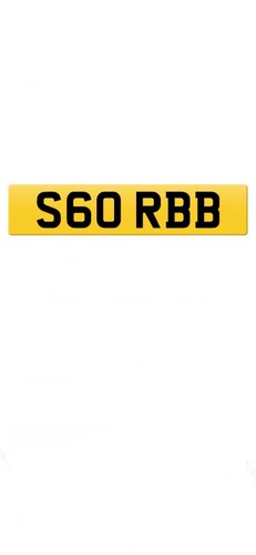 S60rbb private car plates - s60rbb,