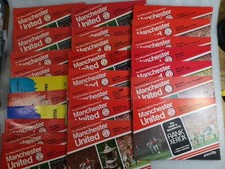 Manchester United Home Programmes 1977/78 Joblot of 25 ID4583 B62