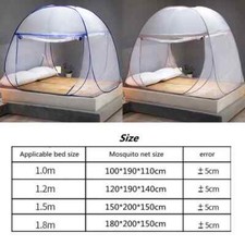 Portable Pop Up Bed Mosquito Net Tent with Bottom Insect Screen Canopy Folding .