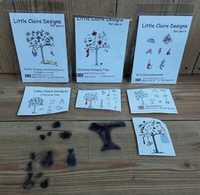 Clear Rubber Stamps x 63 Little Claire Designs Trees & Embellishments