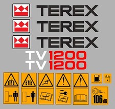 TEREX TV1200 ROLLER DECALS