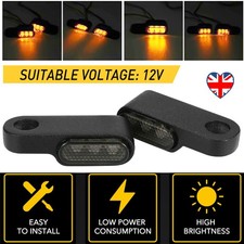 2X LED Turn Signal Indicators Motorbike Motorcycle Mini Amber Light For Honda