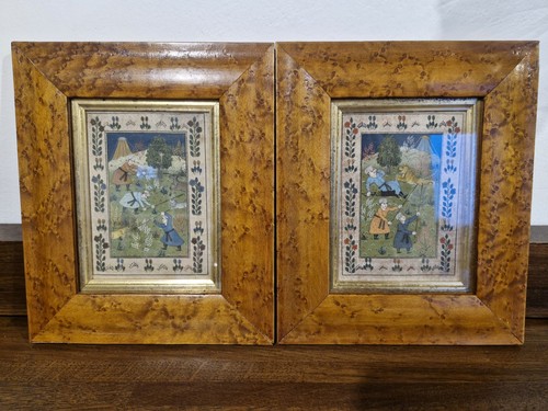 Pair framed indian - pair, of