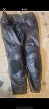 Hein Gericke Black leather vgc motorcycle uk 40 men’s black armour removed 