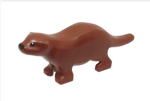 Lego river otter with black - otter,