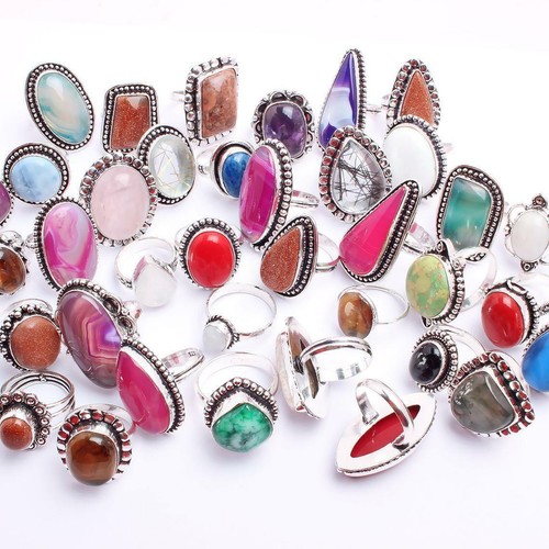 Jasper mix gemstone 925 - jasper,