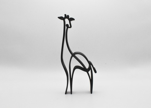 Line art giraffe sculpture - art,