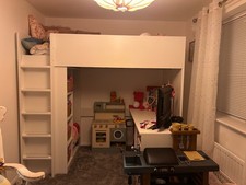 IKEA Stuva High Sleeper Bed Wardrobe Storage IKEA Children with Desk