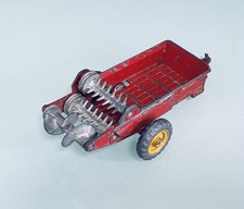 DINKY TOYS 27c - Massey Harris Manure Spreader - Vintage Diecast Farm Model