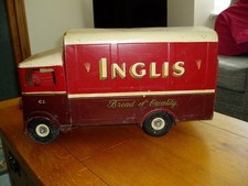 Vintage Triang Van lettered in "Inglis" , a Belfast Bakery.  Vintage toy