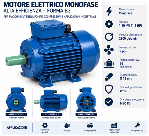 Single phase electric - single-phase, motor