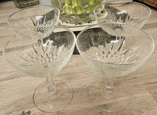 4 Vintage Cut Glass Crystal
