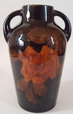 Charming Antique 6" Dutch Art Nouveau Hand Painted Art Pottery Floral Vase C1900