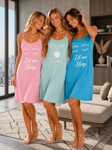 Sleeveless nightdress 100 - nightdress, 100%