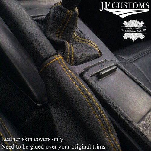 Yellow stitch leather - stitch, gear
