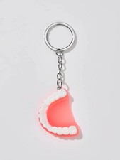 FALSE TEETH DENTURES KEYRING