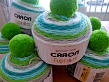New Yarnspirations Caron Cupcakes yarn to make a hat with pom pom on top