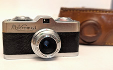 Meopta Mikroma 20mm mk1 Spy Camera + Leather Case - UNTESTED