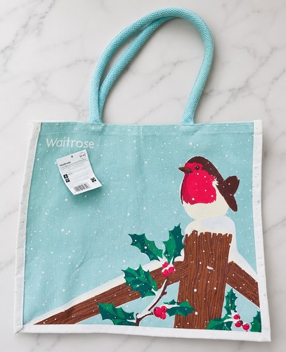 Waitrose christmas robin tote - waitrose,