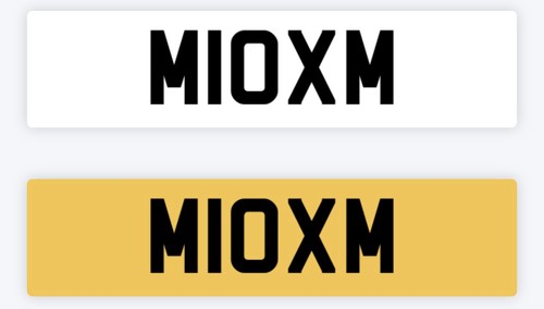 Short private number plate - number,