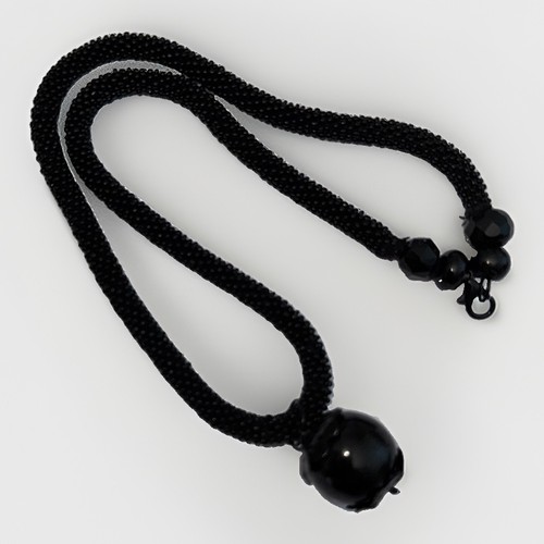 Victorian whitby jet - victorian, orb