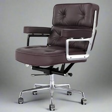 Charles Eames Style Time Life Lobby Chair Brown Mid Century lounge