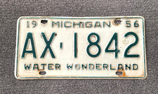 RARE 1956 MICHIGAN LICENSE