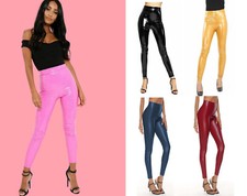 WOMENS WET SHINY VINYL LEATHER