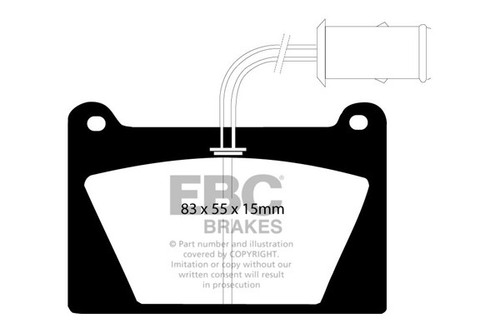 Ebc bluestuff front brake - ebc,