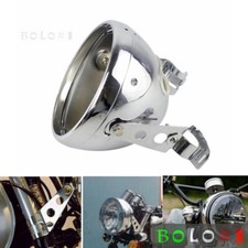For Harley Dyna Bobber Cafe Racer Universal 7" Round Headlight Housing & Bracket