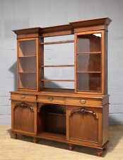 Large 19th Century Victorian Oak Dresser Bookcase