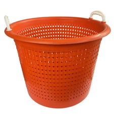 44L Fish Basket Bucket Boat Storage Trawling Fishing Crate Orange 44 Litre