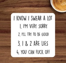 Piece funny wooden coasters - piece,
