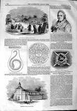 Old Antique Print 1844