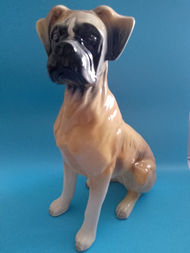 Large boxer dog ornament - a,