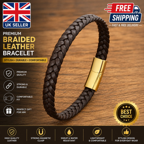 Mens leather bracelet - mens,