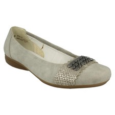 Ladies Rieker Slip On Grey