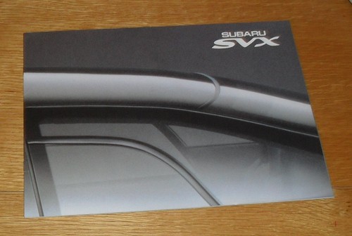 Subaru svx brochure 1993 - subaru,